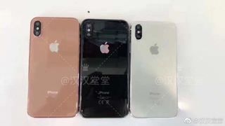 Are these the three colors for this year's iPhones? (Credit: Weibo via MacRumors)