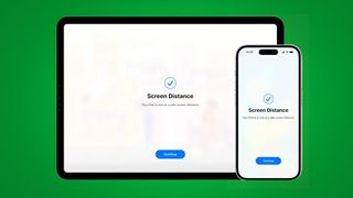 Screen Distance feature on iPhone and iPad