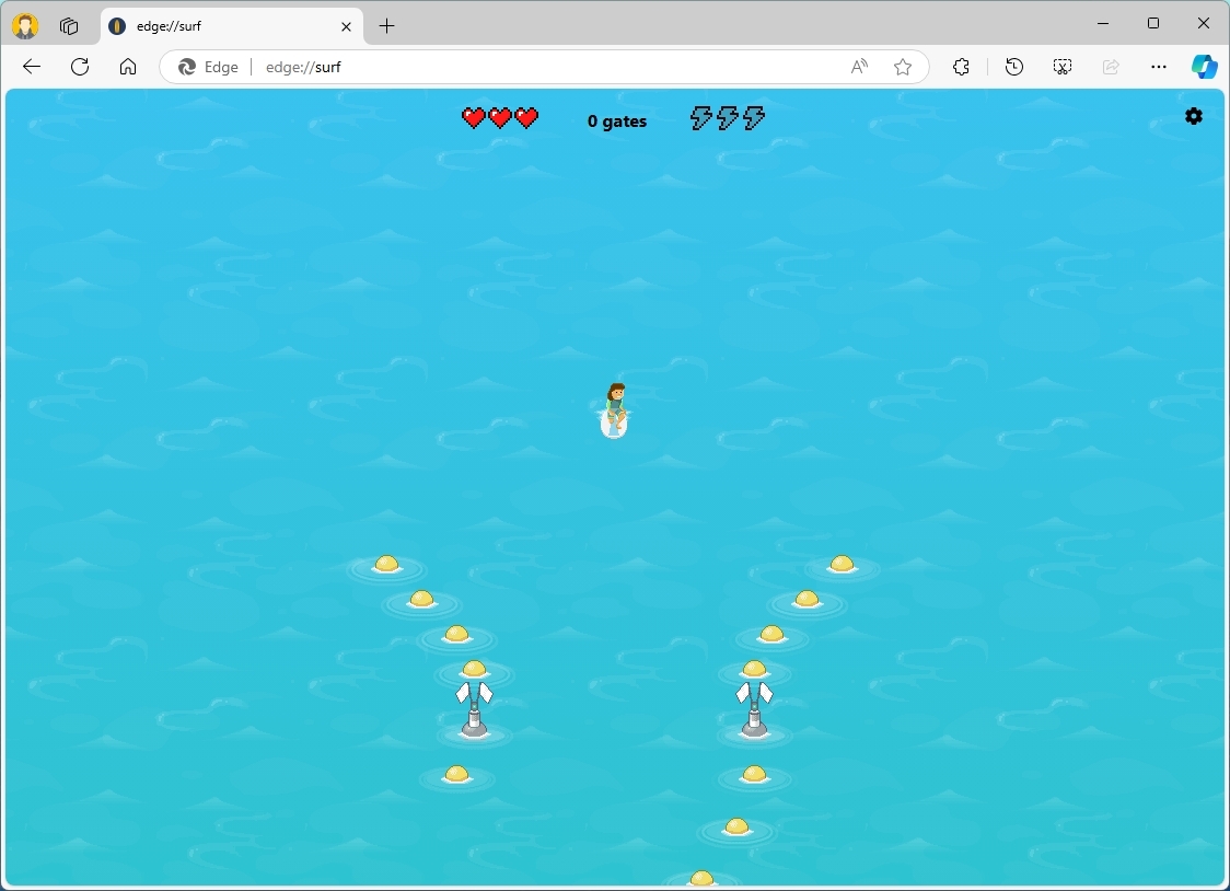 How to take a quick break with the Surf game on Microsoft Edge