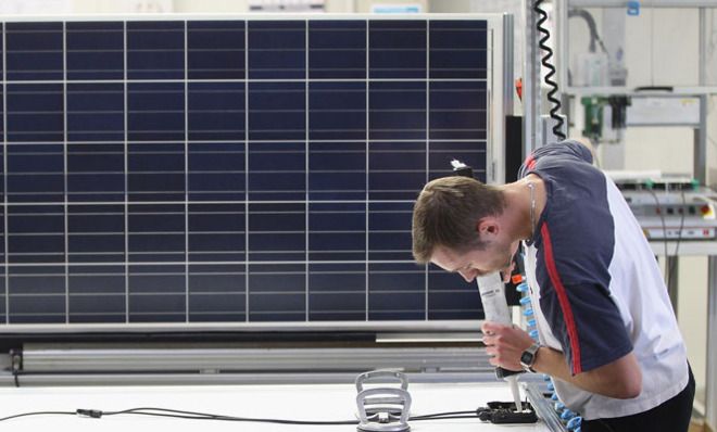 Solar panel construction