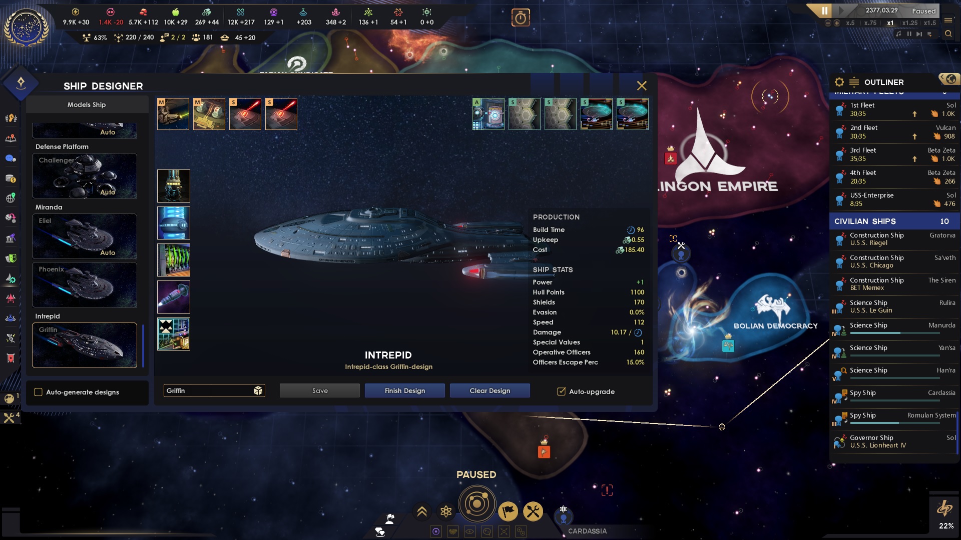 Star Trek: diseñador de naves infinitas
