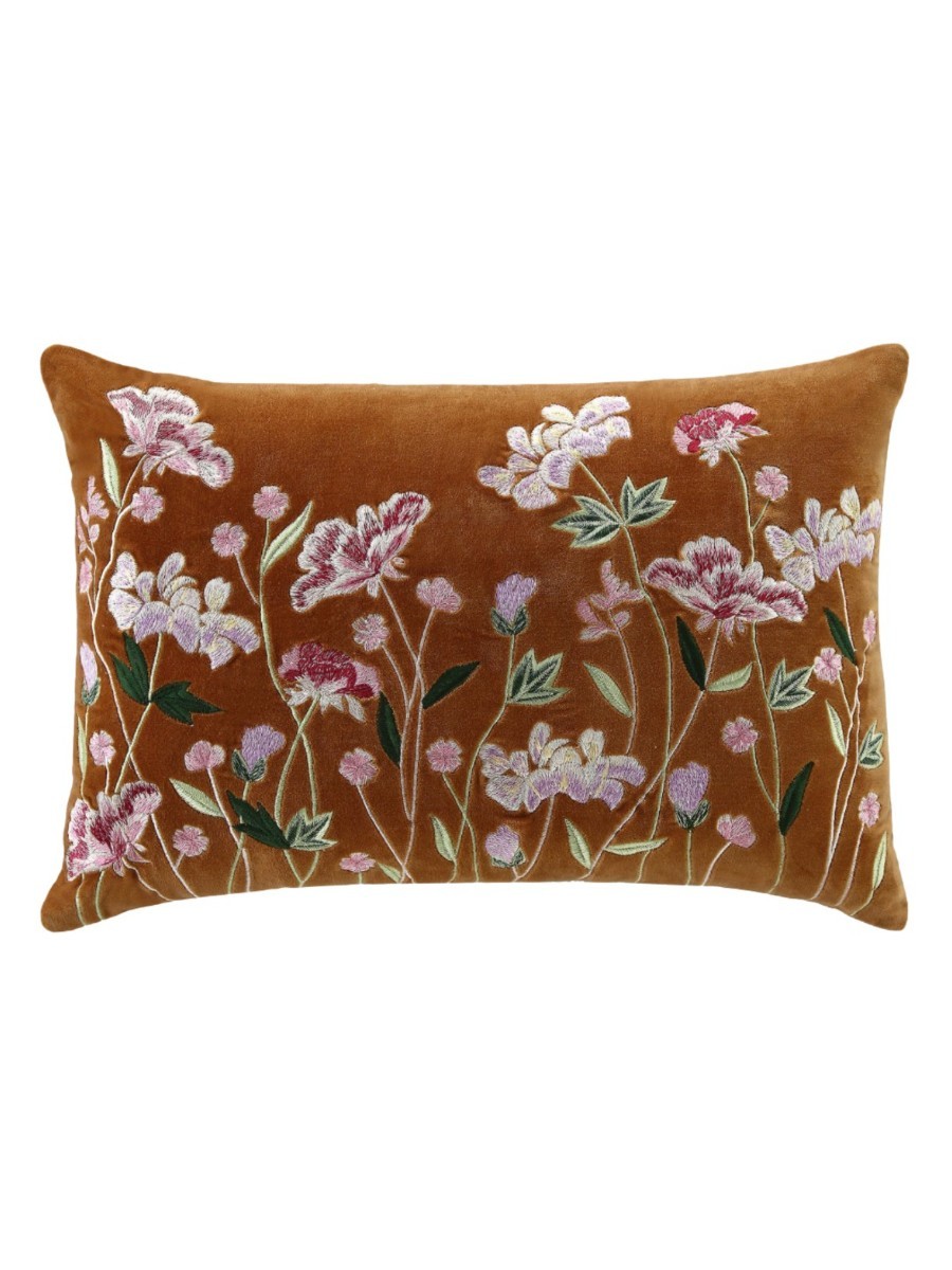 Botanica Velvet Embroidery Cushion