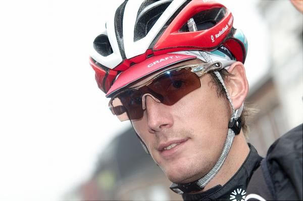 Andy Schleck in his first race back after fracturing his hip in June