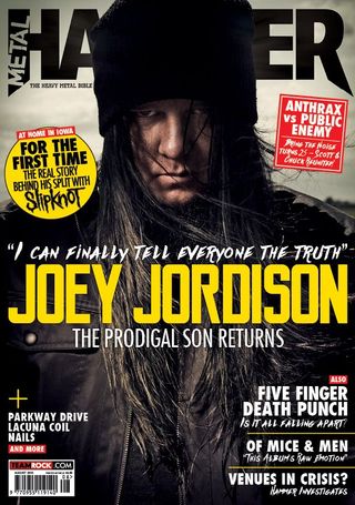 Joey Jordison on the cover of Metal Hammer