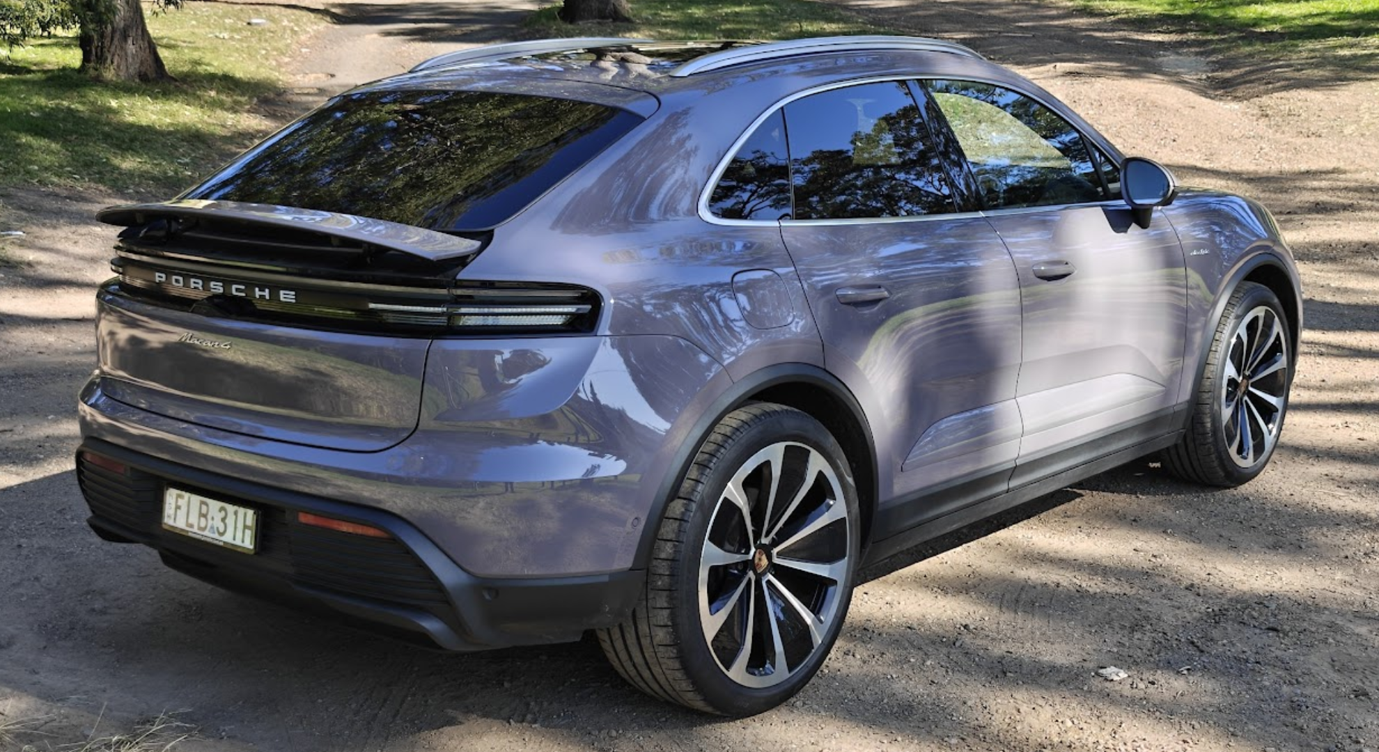 The Porsche Macan 4S from the back