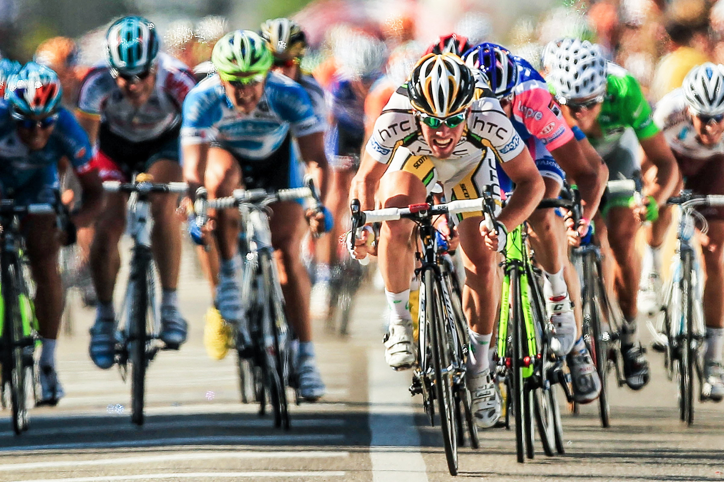 Photographer's portrait of cyclist Sam Bennett, Monaco