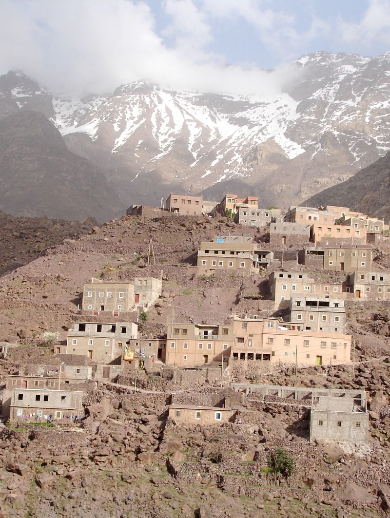 The village of Arroumd in the High Atlas, Morocco