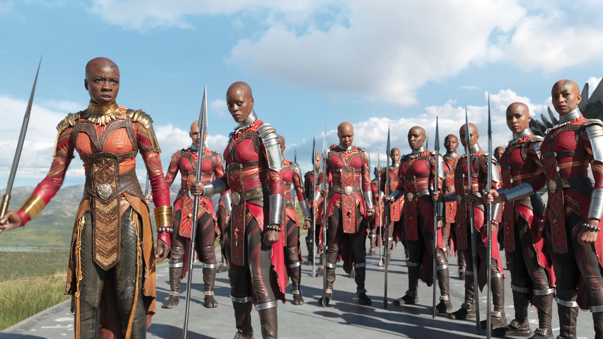 The Dora Milaje in Black Panther