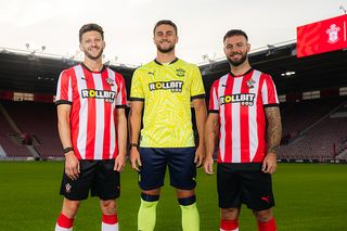 Adam Lallana, Taylor Harwood-Bellis and Adam Armstrong