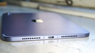 The iPad mini 6 2021's USB-C port