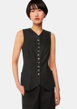 Lindsey Linen Blend Waistcoat