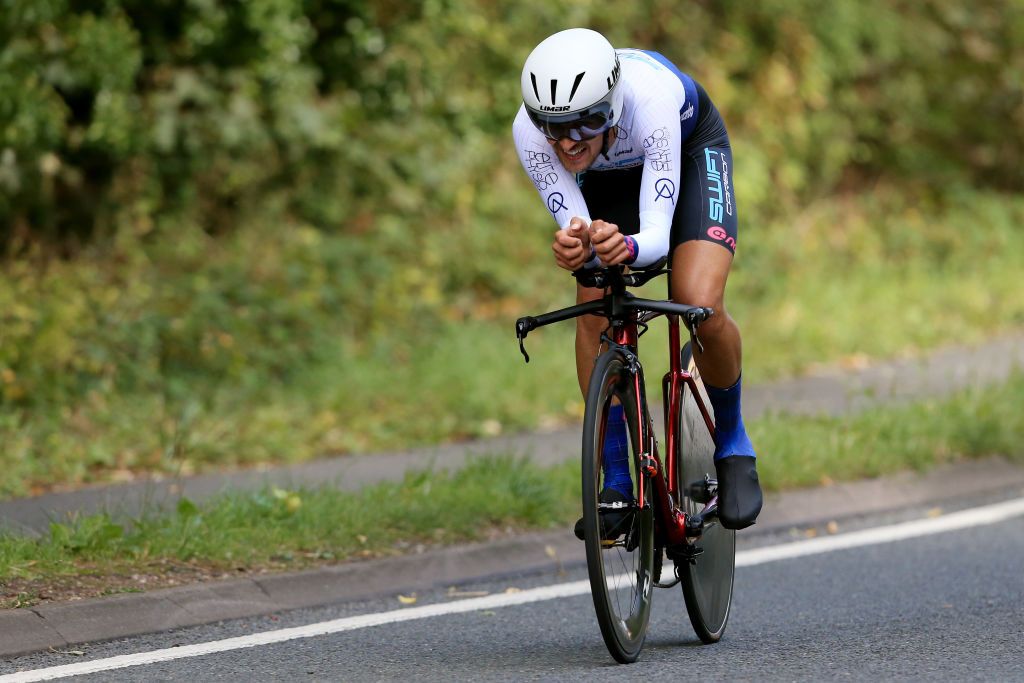 James Shaw (SwiftCarbon) gives it everything on the stage 6 time trial of the 2019 Tour of Britain