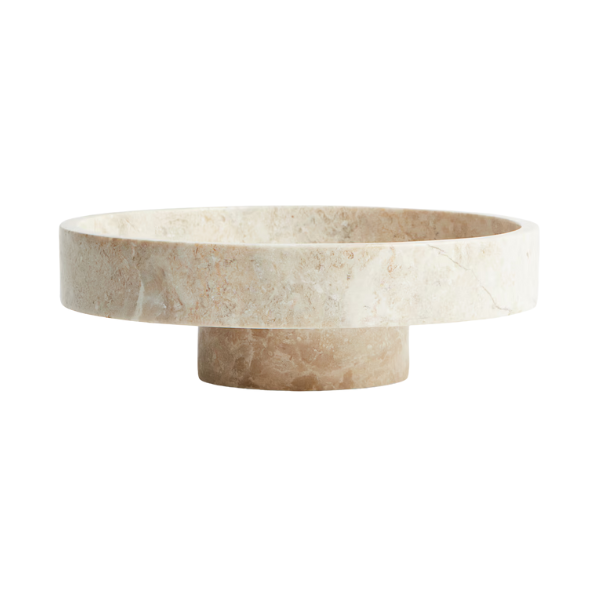H&M, Footed Marble Serving Bowl