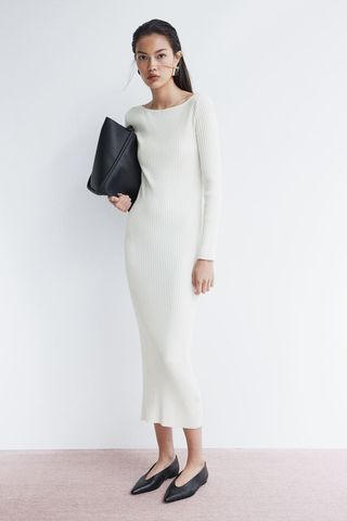 Boat-Neck Bodycon Dress