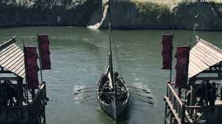 a viking ship on vikings: valhalla
