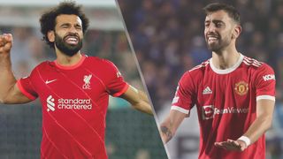 Mo Salah of Liverpool and Bruno Fernandes of Manchester United could both feature in the Liverpool vs Manchester United live stream