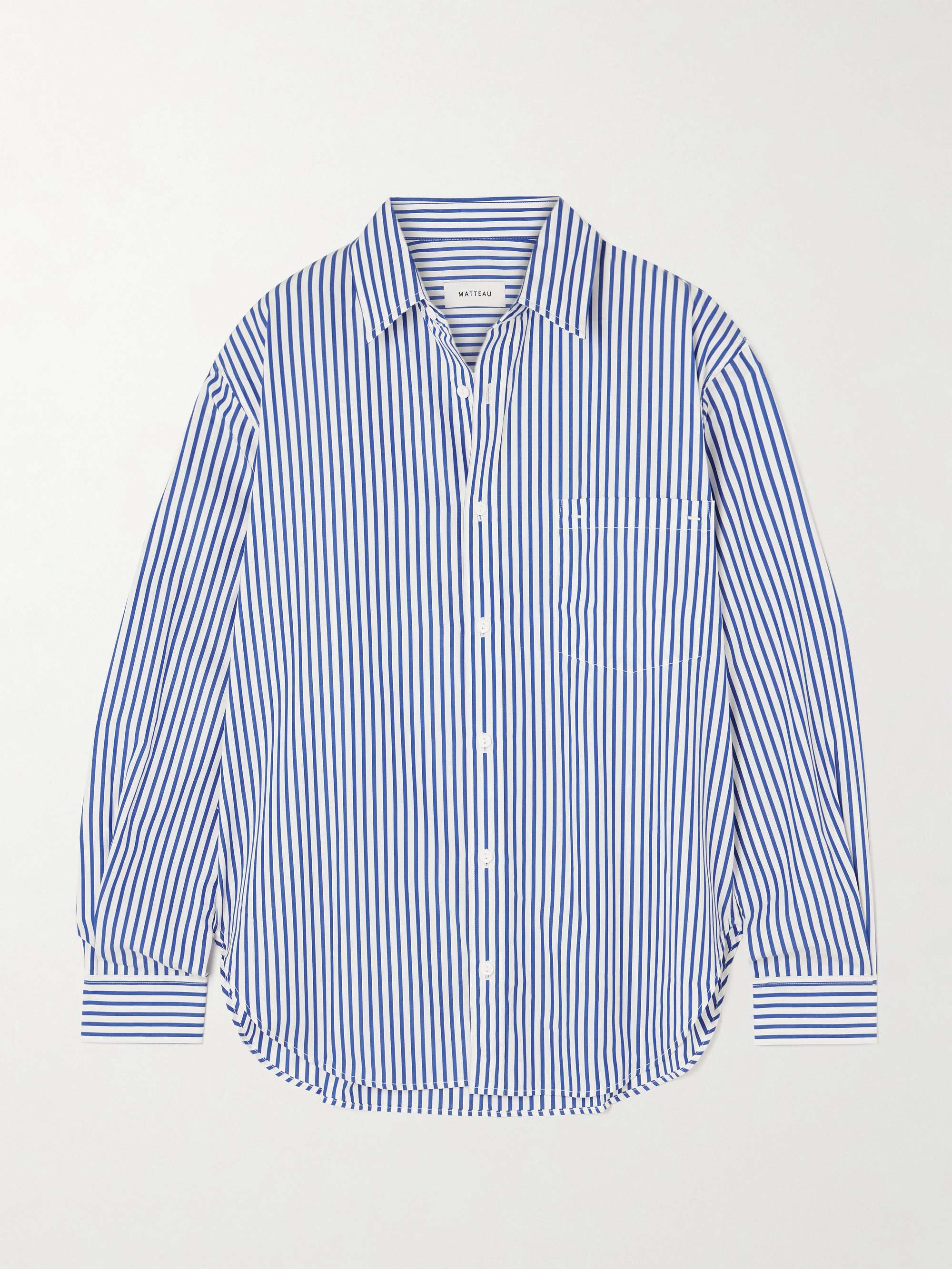 + Net Sustain Striped Organic Cotton-Poplin Shirt