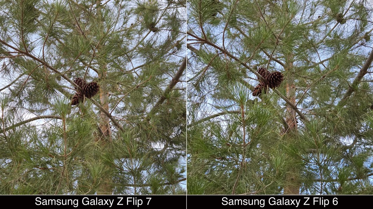 Camera comparisons shot on Samsung Galaxy Z Flip 7 and Flip 6.
