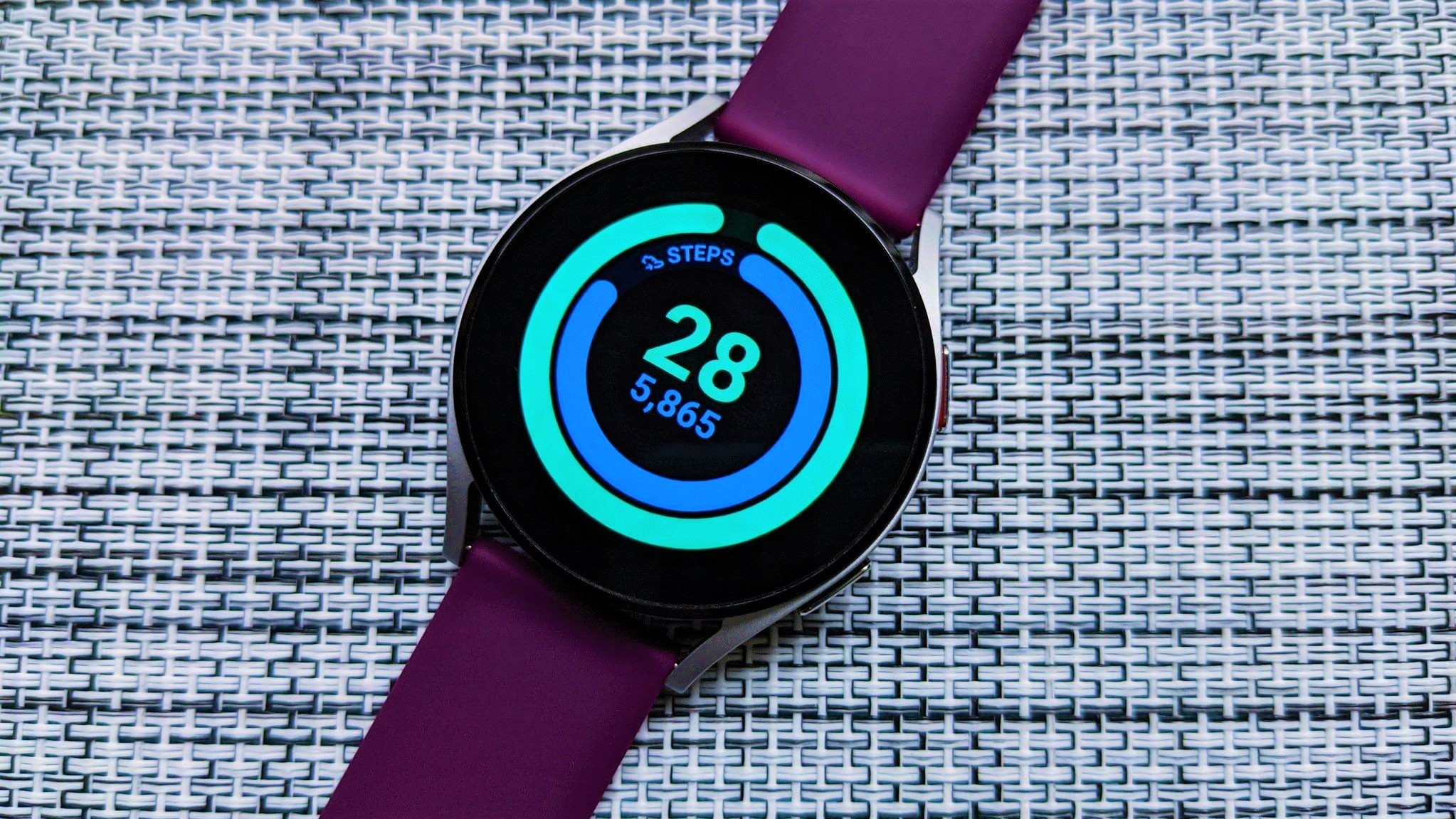 Exercise rings on Google Fit app on Galaxy Watch 4