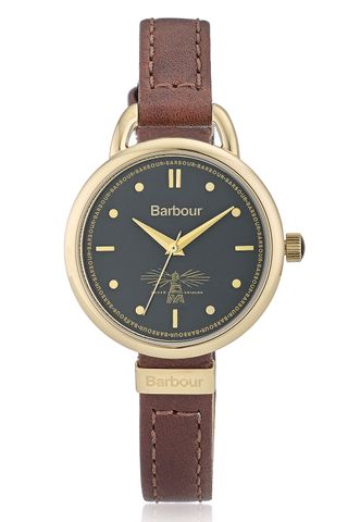 Barbour Finlay Stitched Leather Watch, £175