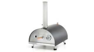 The Woody Multifuel pizza oven with built in thermometer