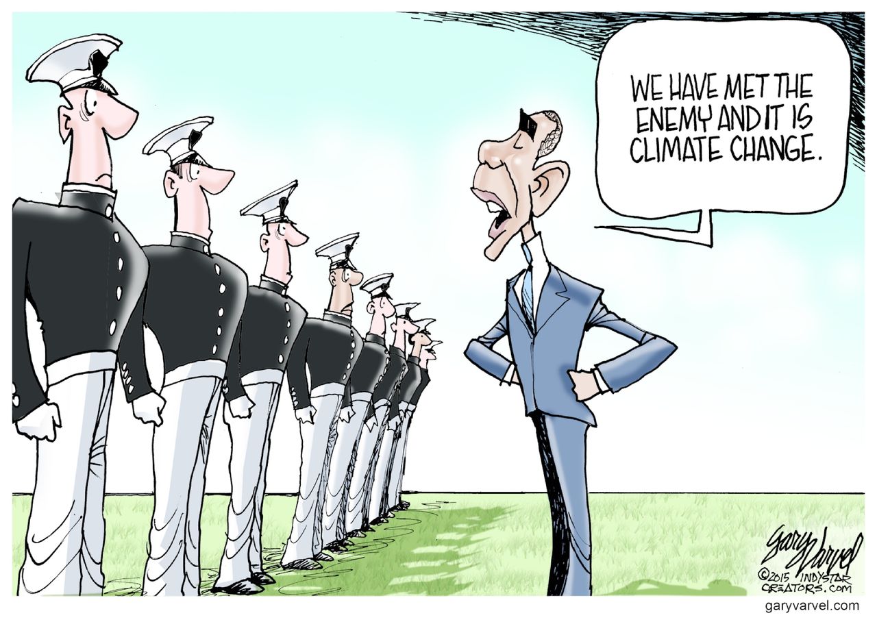 Obama cartoon U.S. Climate Change