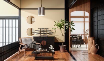 Japanese style interior design scheme
