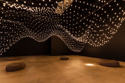 Rafael Lozano-Hemmer Pulse Topology light installation for BMW i at Miami Art Week 2022