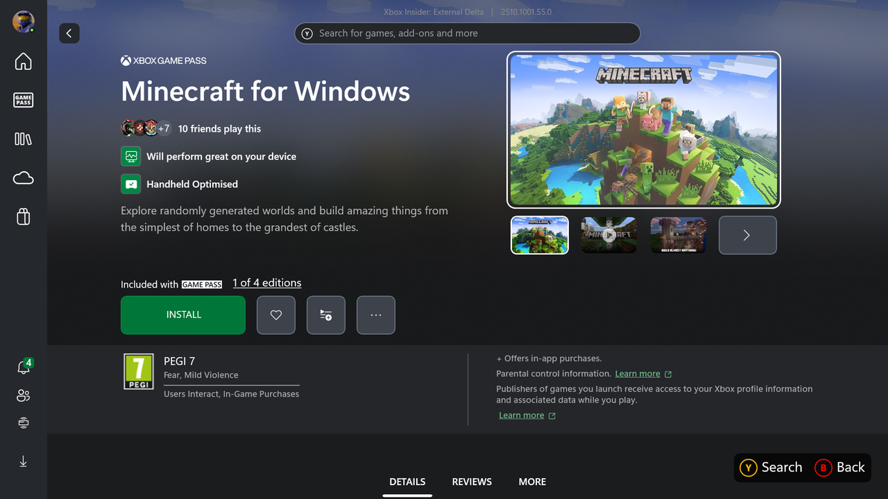 Xbox App compatibility indicators
