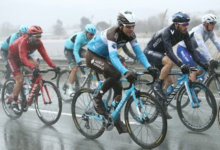 Tony Gallopin is bundled up against the cold at Paris-Nice