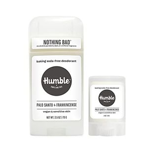HUMBLE BRANDS Aluminum-Free Deodorant, Vegan and Cruelty- free, Formulated for Sensitive Skin, Sensitive Palo Santo & Frankincense Deodorant Full & Travel Pack