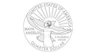 Quarter design featuring Maya Angelou