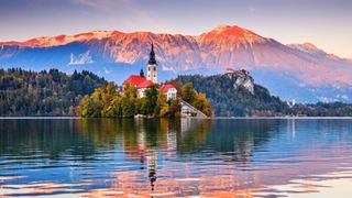 Lake Bled and Bled Castle in Slovenia