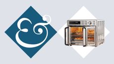 Midea Flexify French Door Air Fryer Oven on the Homes & Gardens Hero Product Background