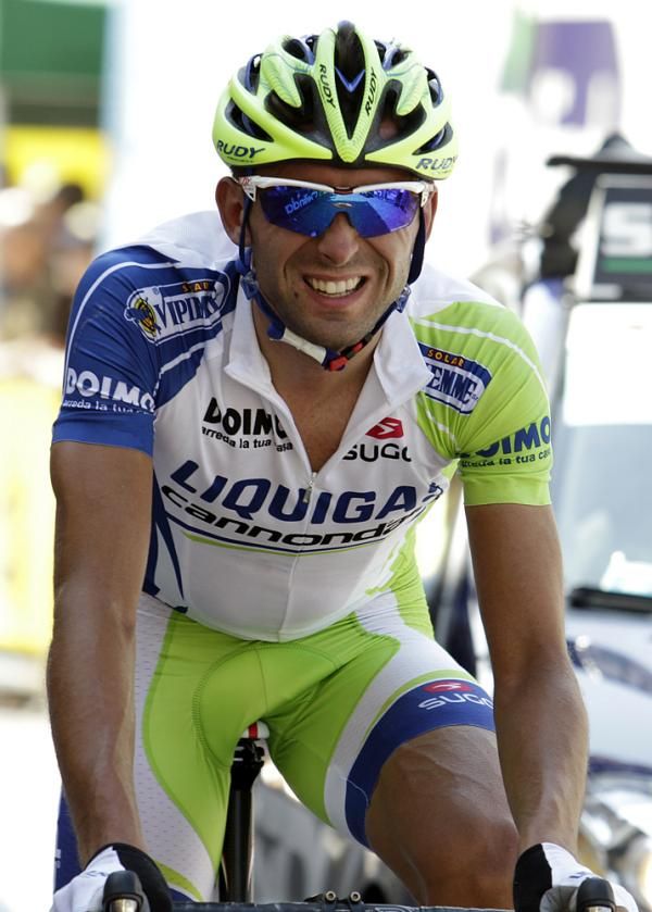 Moreno Moser riding as a trainee for Liquigas.