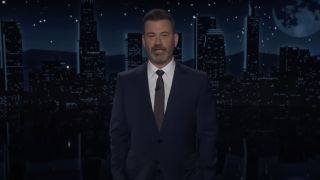 Jimmy Kimmel delivering his monologue on Jimmy Kimmel Live!