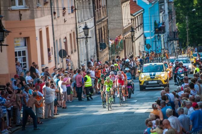 The breakaway on stage 1 of Tour of Poland