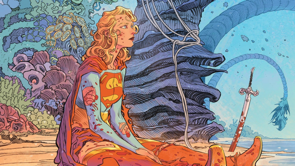 A screenshot of Zor-El sitting down in Tom King's Supergirl: Woman of Tomorrow comic book series