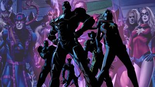 Dark Avengers images in a collage