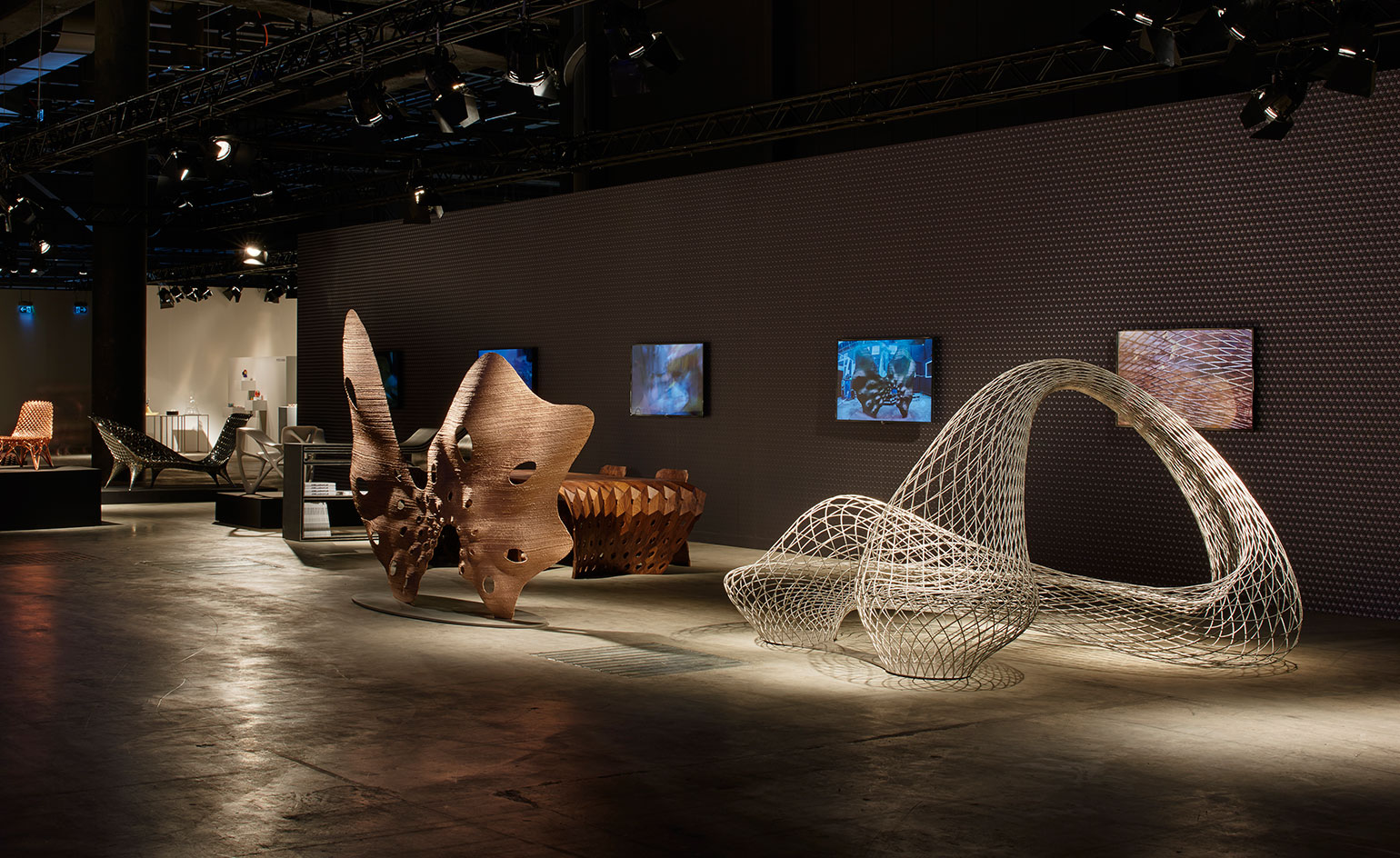 Friedman Benda dedicated its stand to the work of designer Joris Laarman and his explorations in digital fabrication and 3D printing.