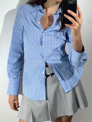 Fitted Poplin Shirt