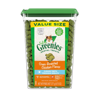 Greenies Feline Oven Roasted Chicken Flavor Adult Dental Cat Treats, 9.75oz tuh | 30% off at ChewyWas $10.98 Now $7.69 (using code JOLLY30)