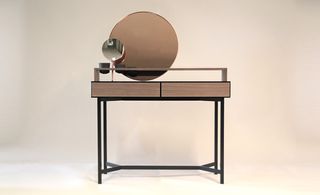 ‘Virtu-Ornatu’ dressing table with black containers