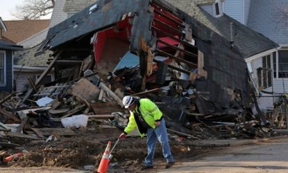 Congress passed legislation on Jan. 4, that will provide $9.7 billion to cover insurance claims for homes like this one that were damaged or destroyed by Sandy.