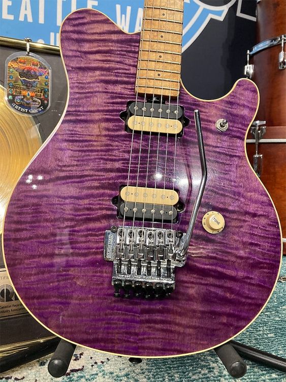 Ernie Ball Music Man EVH Purple guitar