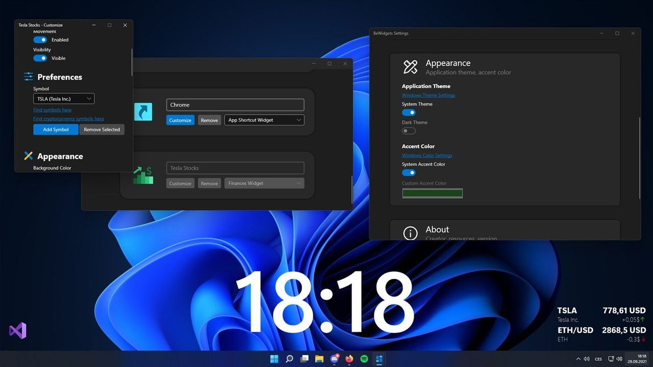 Bewidgets Windows 11 Appearance