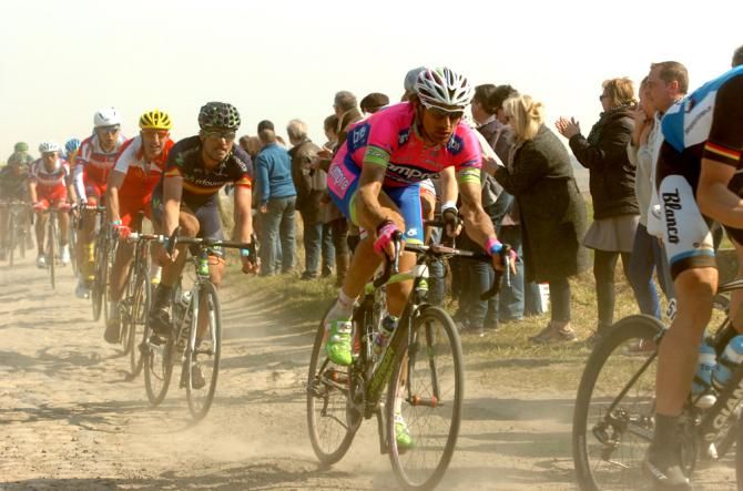 Filippo Pozzato (Lampre-Merida) had a day to forget