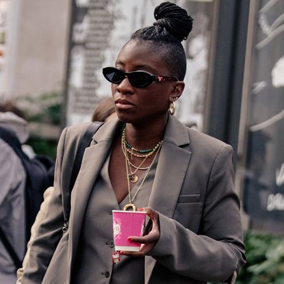 nikki ogunnaike wearing a blazer