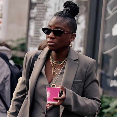 nikki ogunnaike wearing a blazer