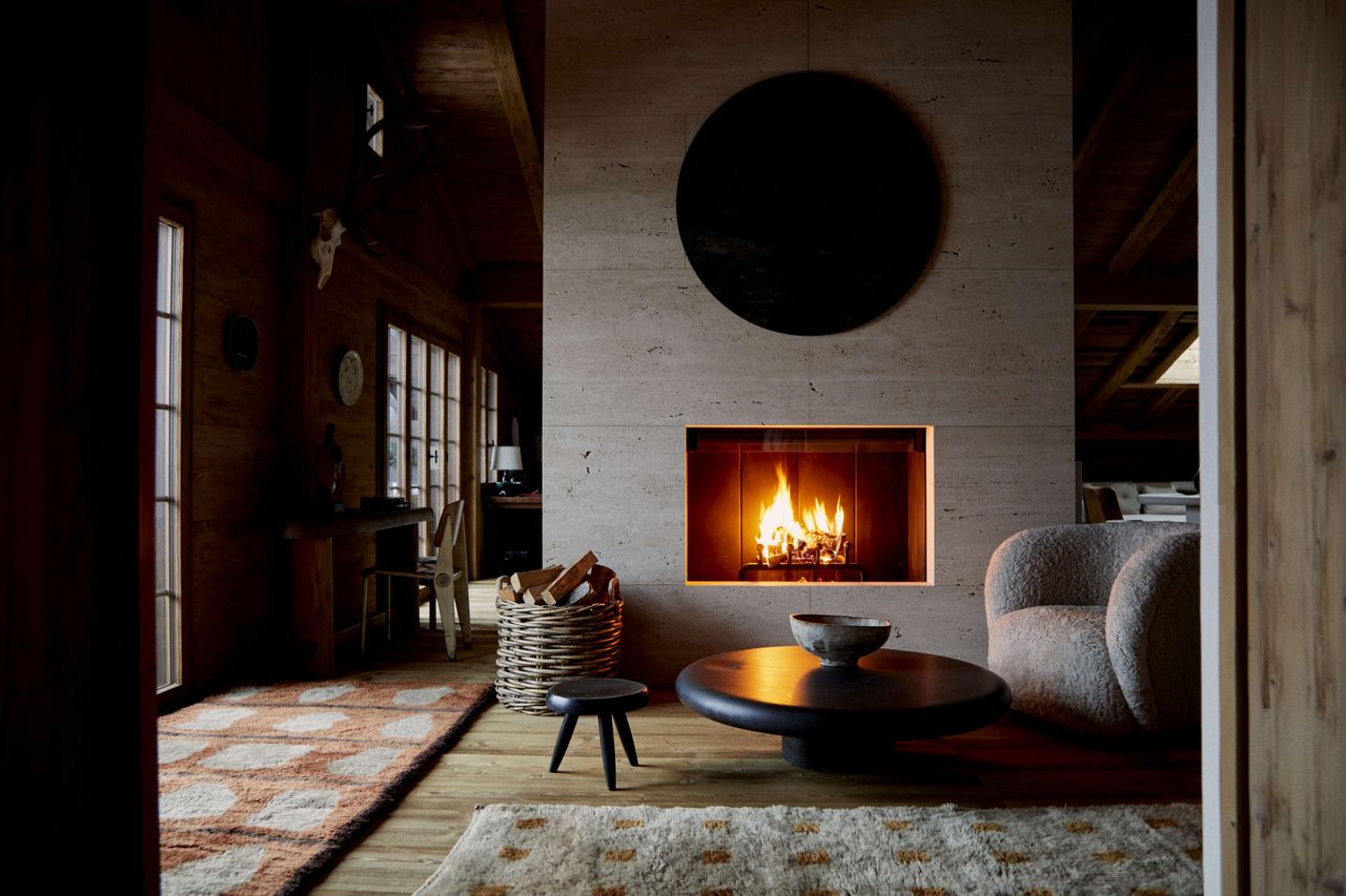 Moroccan rugs in Swiss chalet